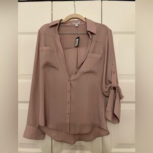 Express Mauve Pink Blouse Top